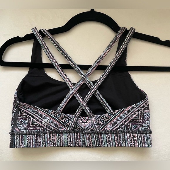 Lululemon Energy Sports Bra Tribal Pace Multi Color Size 4 - Picture 7 of 9